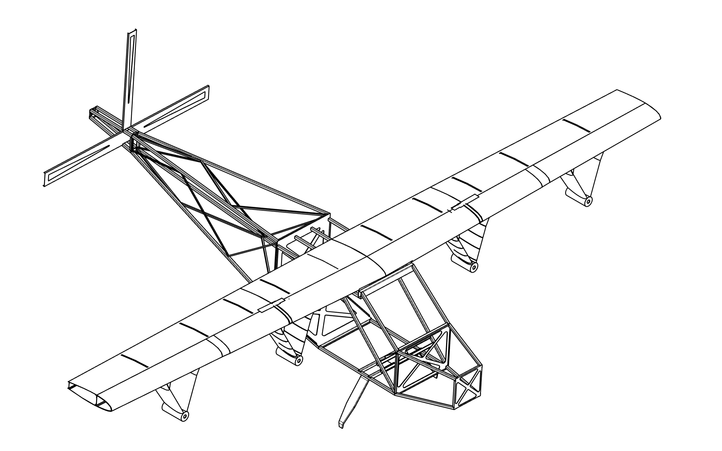 Gesamtansicht der Airframe-Struktur